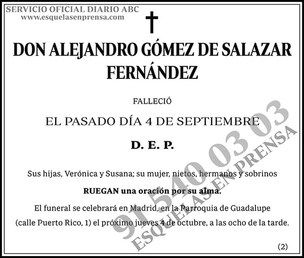 Alejandro Gómez de Salazar Fernández
